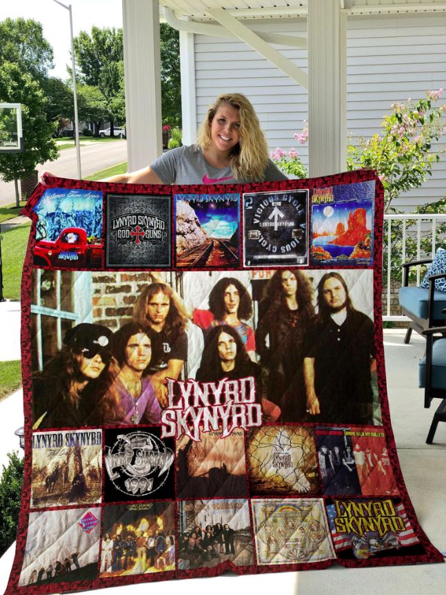 Lynyrd Skynyrd Albums Quilt Blanket Bedding Set For Fans New