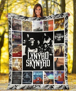 Lynyrd Skynyrd Music Sherpa Fleece Blanket Gifts for Family, for Couple