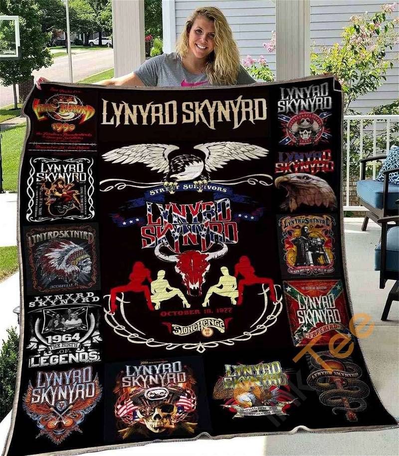 Lynyrd Skynyrd Quilt Blanket Bedding Set With Pilliwcase Option