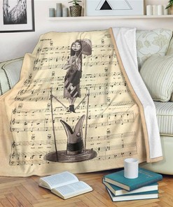 Lyric Grim Grinning Ghost Sally Sherpa Fleece Blanket Gifts for Family, for Couple