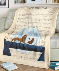 Lyric Hakuna Matata Lion King Best Seller Fleece Blanket Gift For Fan, Quilt Blanket Bedding Set Gift