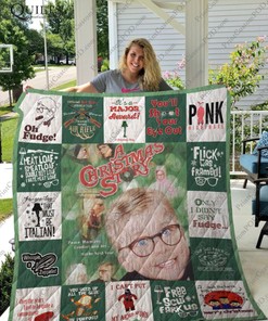 M- A Christmas Story Quilt Blanket Bedding Set