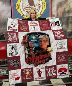 M-A Christmas Story Quilt Blanket Bedding Set For Fans-3