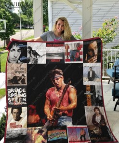 M-Bruce Springsteen Quilt Blanket Bedding Set For Fans