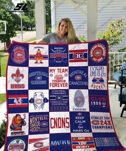MTL Hockey Montral Canadiens Collection Quilt Blanket Bedding Set