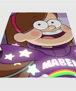 Mabel Glowing Gravity Falls Sherpa Fleece Blanket Gifts for Family, for Couple