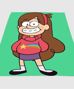 Mabel Gravity Falls Sherpa Fleece Blanket Gifts for Family, for Couple