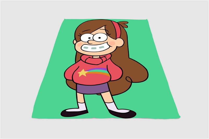 Mabel Gravity Falls Sherpa Fleece Blanket Gifts for Family, for Couple