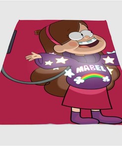 Mabel Pines Gravty Falls Sherpa Fleece Blanket Gifts for Family, for Couple