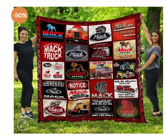 Mack-Trucks Quilt Blanket Bedding Set for Home Décor