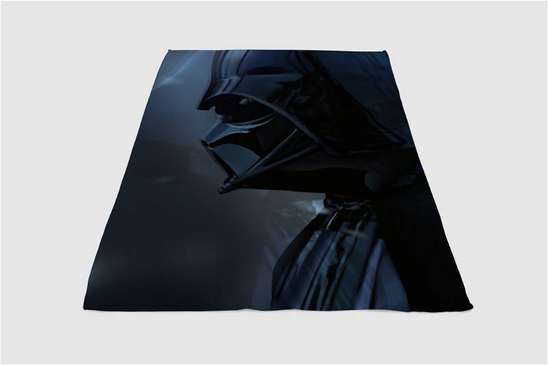 Mad Darth Vader Sherpa Fleece Blanket Gifts for Family, for Couple