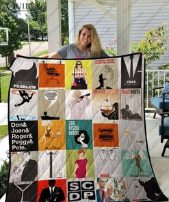 Mad Men Quilt Blanket Bedding Set for Home Décor