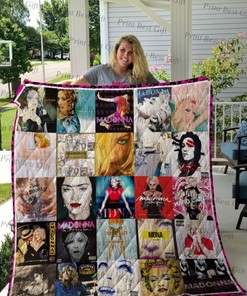 Madonna Albums Cover Poster Quilt Blanket Bedding Set