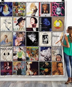 Madonna Who's That Girl Throw Quilt Blanket Bedding Set