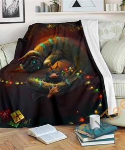 Magic Cat Sherpa Fleece Blanket Gifts for Family, for Couple