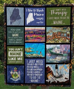 Maine Quilt Blanket Bedding Set With Pilliwcase Option Ver8