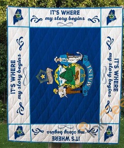 Maine Quilt Blanket Bedding Set With Pilliwcases Option