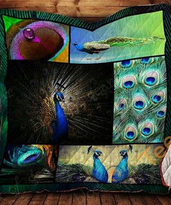 Majestic Peacock Quilt Blanket Bedding Set