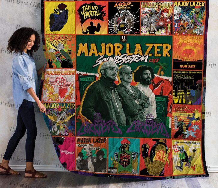 Major Lazer Sound System Live Album Poster Quilt Blanket Bedding Set