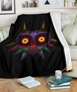Majora's Mask Skull Kid Time's End Sherpa Fleece Blanket Gifts for Family, for Couple