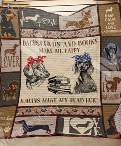 Make Me Happy Humans Make My Head Hurt Quilt Blanket Bedding Set