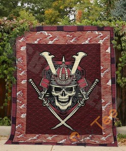 Make a Statement in Your Room: Samurai Warrior Skull Quilt Blanket Bedding Set