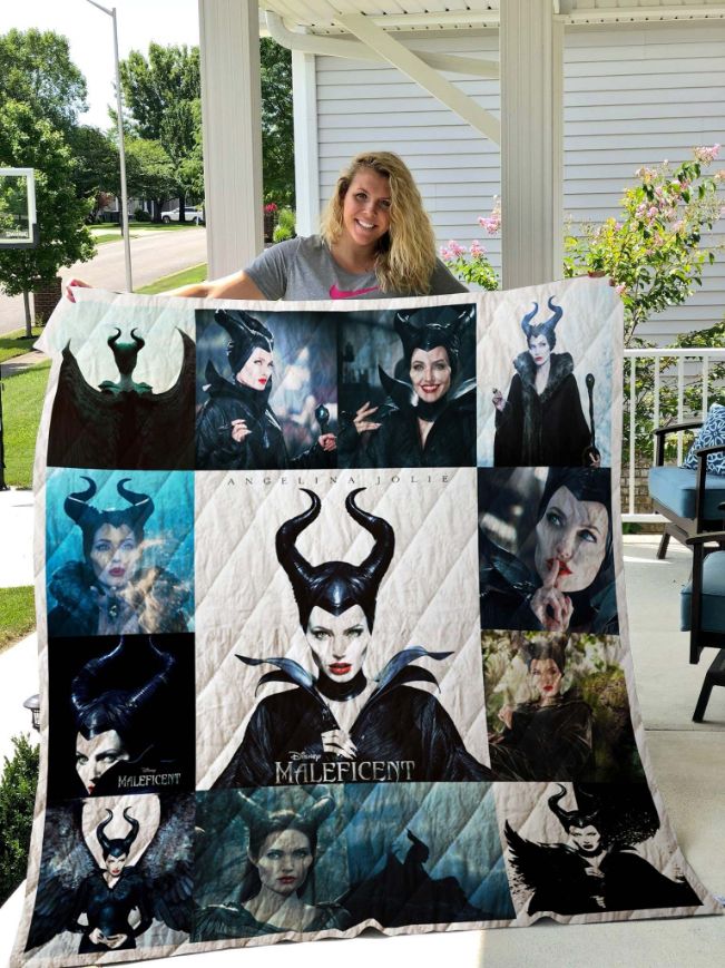 Maleficent Angelina Jolie For Fans Quilt Blanket