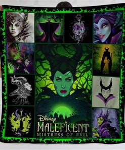 Maleficent Mistress Of Evil Disney Bedding Decor Sherpa Blanket Fleece Blanket Funny Gifts