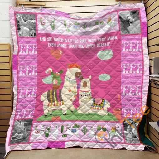 Mama Llama Quilt Blanket Bedding Set