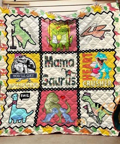 Mamasaurus Quilt Blanket Bedding Set