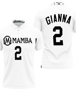 Mamba Forever Gianna Bryant 2 White Tribute Allover Design 3D All Over Print Polo Shirt