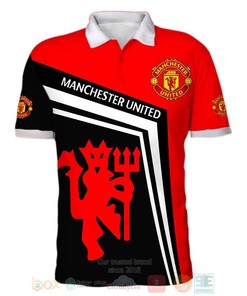 Manchester United Red Black Polo Shirt V5