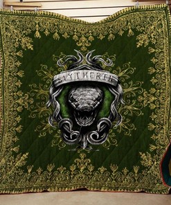 Mandala The Slytherin Snake Harry Potter Quilt Blanket Bedding Set