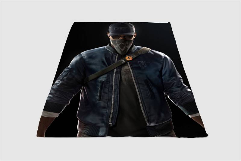 Marcus Watch Dog Sherpa Fleece Blanket Gifts for Family, for Couple