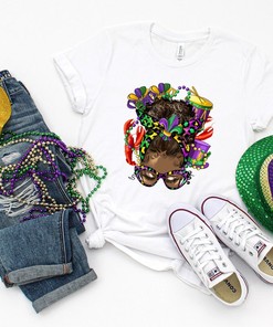 Mardi Gras Party Shirt, Mardi Afro Shirt, Nola Shirt, Fat Tuesday Shirt, Flower de luce tee, Saints New Orleans Shirt