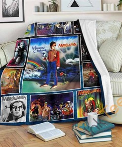 Marillion Rock Band Fleece Gift Sherpa Fleece Blanket Gifts for Family, for Couple