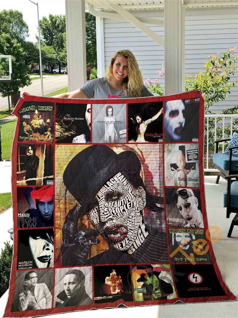 Marilyn Manson Style 2 Quilt Blanket Bedding Set