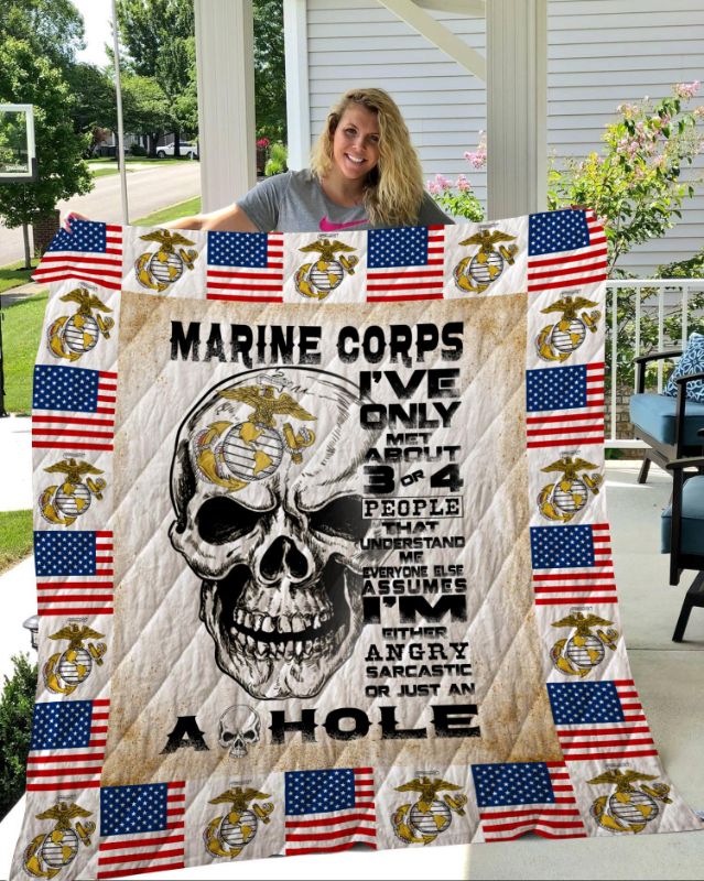 Marine Corps Quilt Blanket Bedding Set for Home Décor