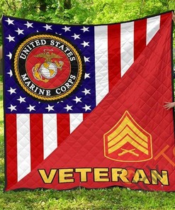 Marine Rank Quilt Blanket Bedding Set