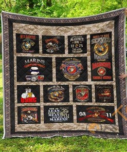 Marine Usmc Quilt Blanket Bedding Set
