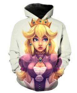 Mario Peach Awesome Princess Peach Hoodie 3D