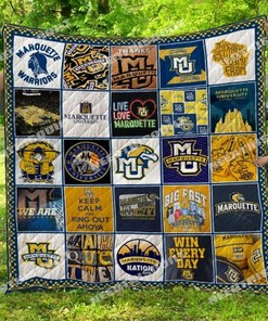 Marquette Golden Eagles Collected Ncaa Quilt Blanket Bedding Set