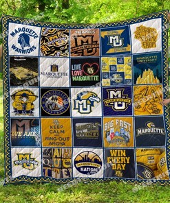 Marquette Golden Eagles Quilt Blanket Bedding Set