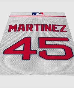Martinez Jersy Backgrounds Sherpa Fleece Blanket Gifts for Family, for Couple