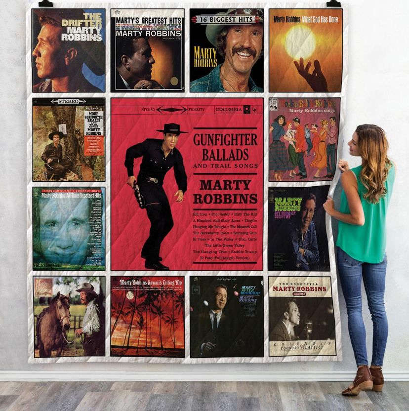 Marty Robbins Quilt Blanket Bedding Set for Home Décor
