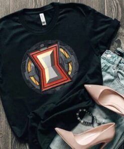 Marvel Avengers Mech Strike Black Widow Mech Badge T-Shirt