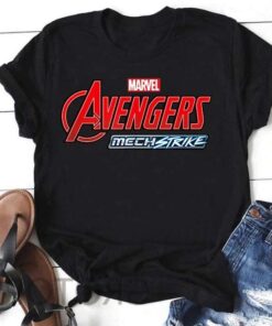 Marvel Avengers Mech Strike Text Stack T-Shirt