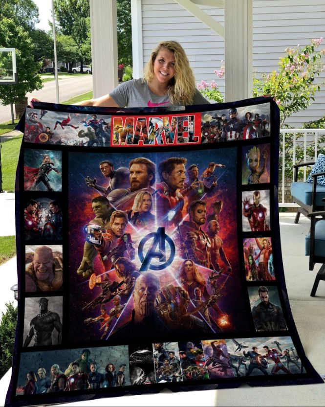 Marvel Avengers Quilt Blanket Bedding Set for Home Décor