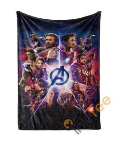 Marvel Avengers Sherpa Fleece Blanket Gifts for Family, for Couple