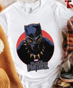 Marvel Black Panther 2 Movie Retro Circle Portrait T-Shirt
